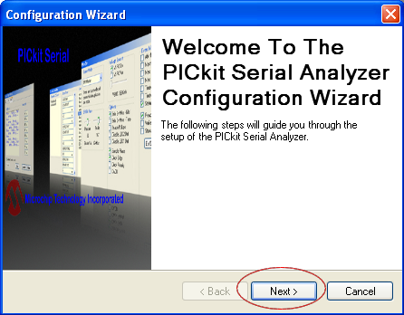 PICkit Serial Analyzer Step 1