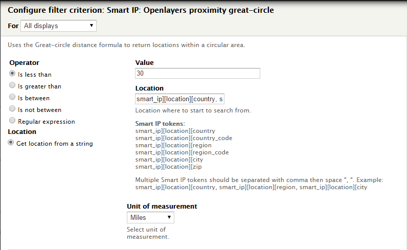 "Smart IP: Openlayers proximity great-circle" filter