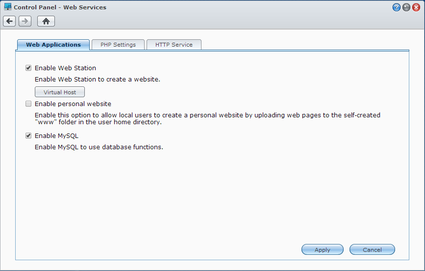 Setup web server step 3