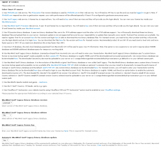 Smart IP MaxMind GeoIP Legacy binary database settings (licensed)