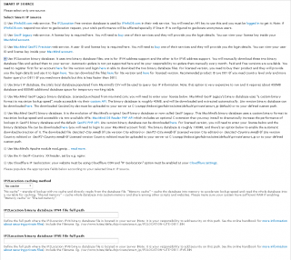Smart IP IP2Location binary database settings