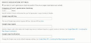 Device Geolocation Settings