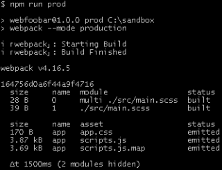 CSS sourcemap generation failed Webpack output