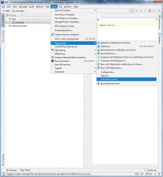 PhpStorm Auto Sync